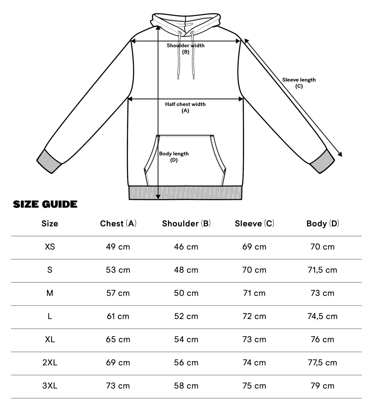 White Front&Back logo Hoodie - Fall 2025