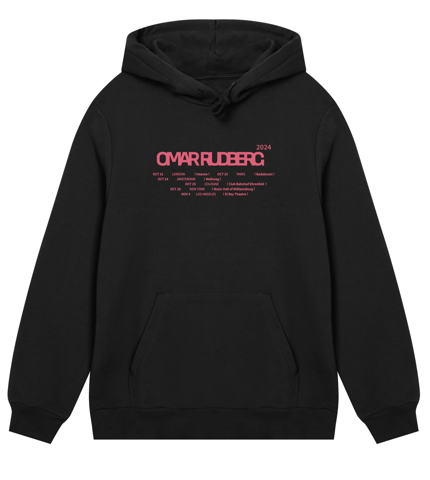 Omar Tour 24 Black Hoodie